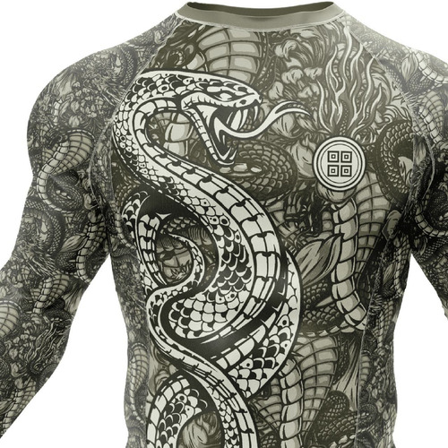 Imagem 3 de 4 de Rashguard Jiu Jitsu Luta Brasil Combate Cobra Naja