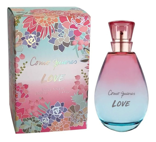 Imagen 1 de 3 de Perfume Como Quieres Que Te Quiera Love X 100ml
