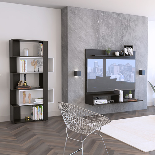 Panel Tv55 - Biblioteca Cubo - Wengue