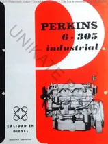 Comprar Antiguo Catálogo Motor Perkins 6-305 Industrial Diesel ´70