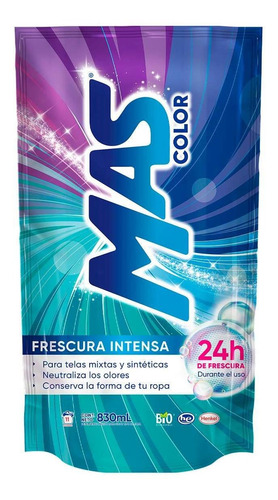 Detergente Líquido Mas Frescura Intensa 830ml