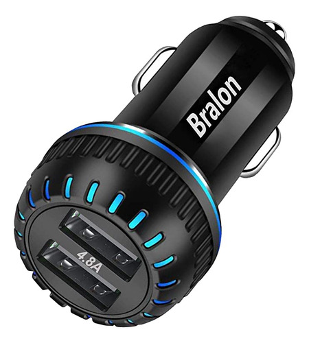 Cargador De Coche Usb, Bralon 24 W/4,8 A 2 Cargador De Coch