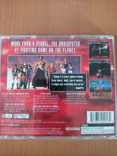 Tekken 2 Playstation 1 Original (Usado)