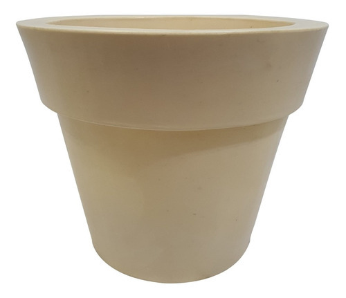 Vaso De Planta Grande Polietileno Decorativo Jardim 50x65 Cor Bege