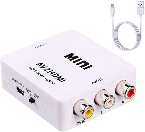 Convertidor Rca A Hdmi - Audio Video 1080p Adaptador