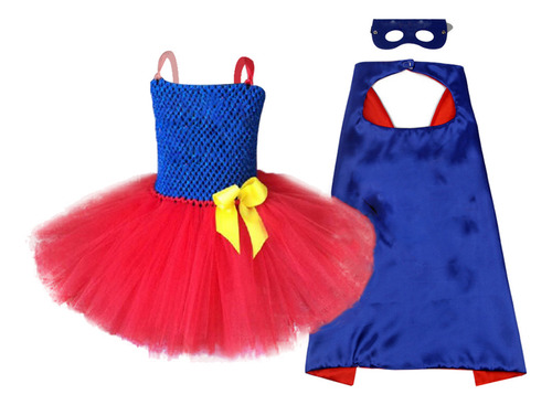 Vestido Infantil Wonder Woman Superman Play Set Para Niñas