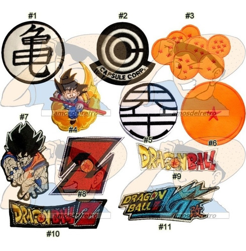 Parche Bordado Logos Dragon Ball Z Capsule Corp X Unidad Adr