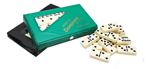 Domino Duro Tamaño Grande Estuche Plástico Colores Surtidos