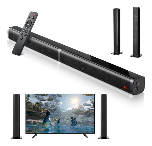 Barras De Sonido Bluetooth Home Theater  Bocinas Para Tv 2.0