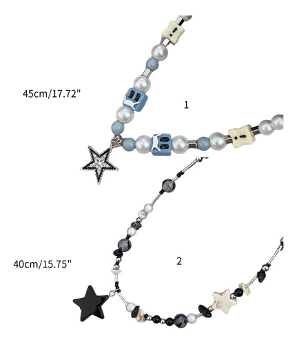 (2 #mold) Genial Collar Con Colgante De Estrella, Elegante G