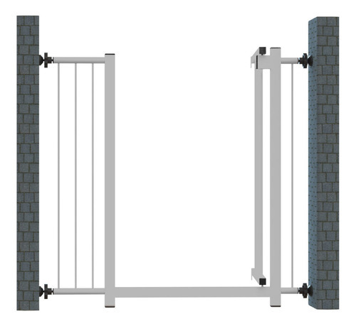 Separador de pasillo grande para bebés Pet Gate, de 70 a 80 cm, 83 cm