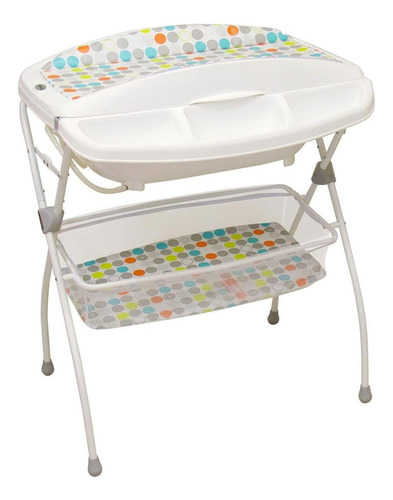 Bañera Bebe Con Base Prinsel Charola Cambiador Plegable Color Blanco Animales