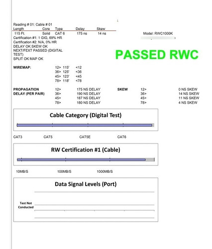 Certificación Cableado Utp Voz Y Datos Categorías 5e Y 6