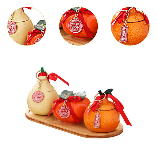 Zz Recipiente For Té De Y Naranja Bandeja De Madera, Latas