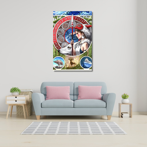 Cuadro Studio Ghibli 60x39 Cm - Nelestore