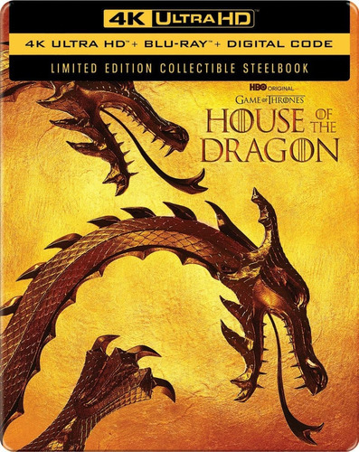 House Of The Dragon Steelbook Temporada 1 Serie 4k Ultra Hd