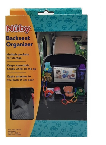 Nuby Backseat Organizer Organizador Para Asiento De Auto Usa