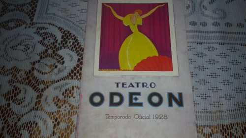 Teatro Odeon Temporada Oficial 1928 Folleto