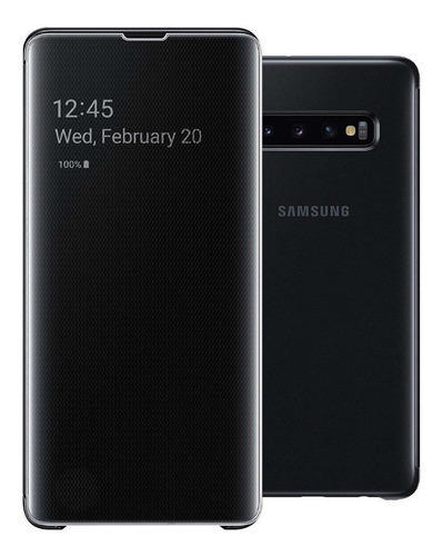 Imagen 1 de 7 de Funda Clear View Flip Cover Samsung Galaxy S10+ Plus
