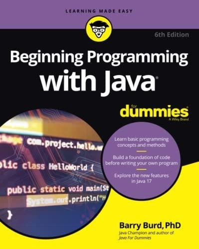 Beginning Programming With Java For Dummies - (libro En Ingl