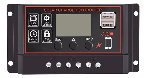 Controlador De Carga Solar 30a Controlador De Panel Solar 12