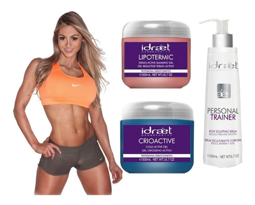 Kit X3 Reductor Geles Frio Calor Idraet Personal Trainer