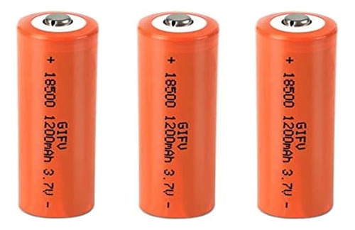 Pack X3 Pilas Batería Litio Recargable 1200 Mah 3.7v Ty18500