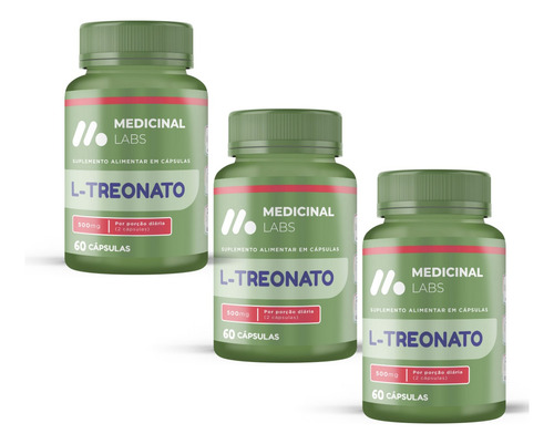 Kit 2 L Treonato 60 Caps Medicinal Labs