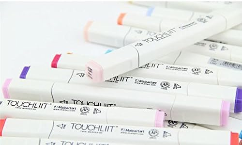 204 Color Set 6 Alcohol Graphic Art Twin Tip Pen Mar...