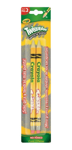 Lapiz Twistable Crayola Blister Con 2 Piezas