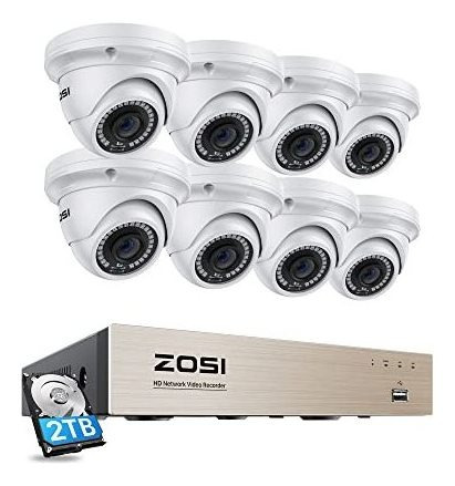 Zosi 2k Spotlight Wireless Security Camera System N7565