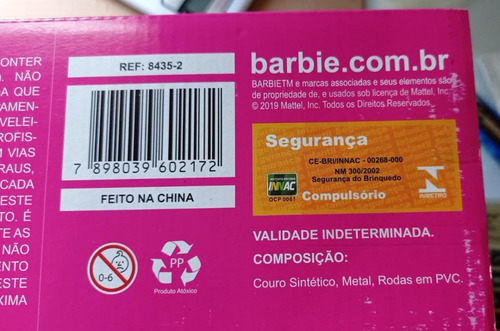 Patins Classico Barbie 60 Anos 4 Rodas 33-34 - Fun Bonellihq