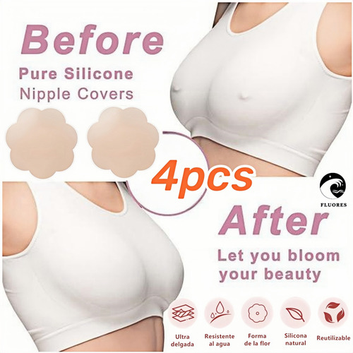 Pezon Silicon Brasier Invisible Push Up Cinta Levanta Busto
