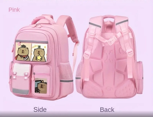Mochila Multifuncional Capibara Resistente Capybara Rosa Capybara
