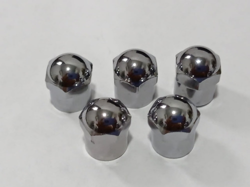 X5 Tapa Válvulas Plasticas Cromadas Para Llantas De Autos, M