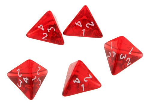 Paquete De 15 Pcs Dados De Gema Acrílico D4 Para Dnd Juego