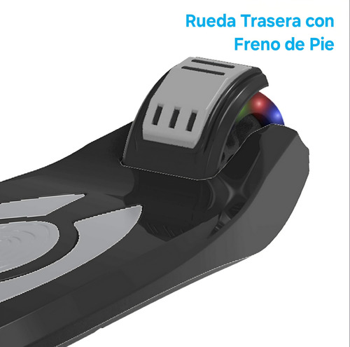 Hover-1 Vivid Patin Scooter Plegable +5años 3 Ruedas Y Luces
