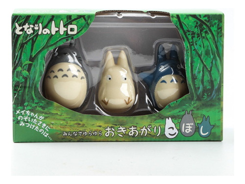 Hayao Miyazaki Totoro Figurita Sobremesa Trompo Vaso 3pcs