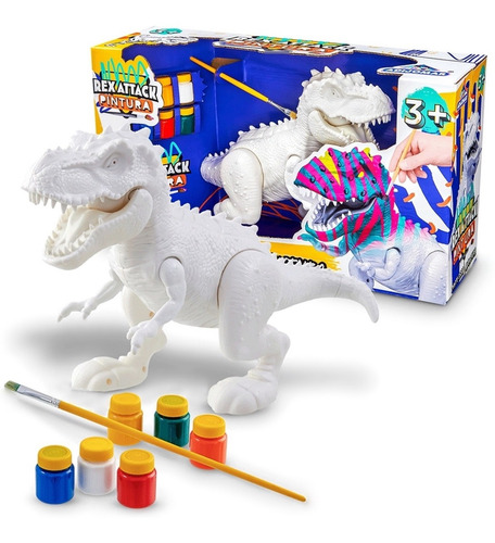 Pintura para colorear Tyrannosaurus Rex Attack Dinosaur, 37 cm
