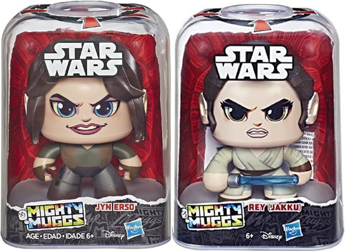 Figuras Mighty Muggs Star Wars Rey Y Jyn