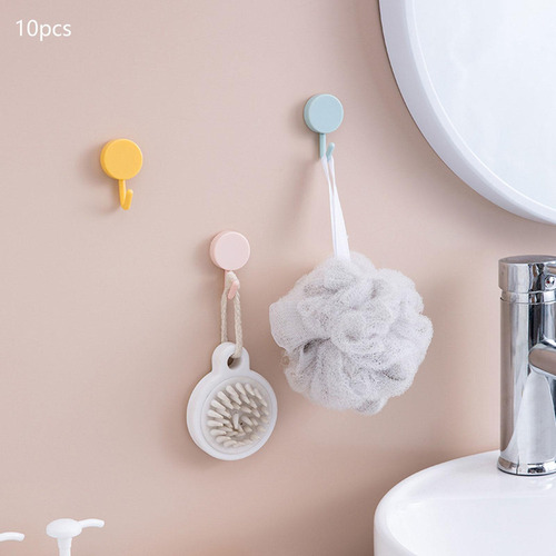 10 Piezas Gancho Para Abrigos Para Puerta, Gancho De Pared