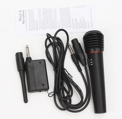 Microfono Profesional Inalambrico O Con Cable Ideal Karaoke