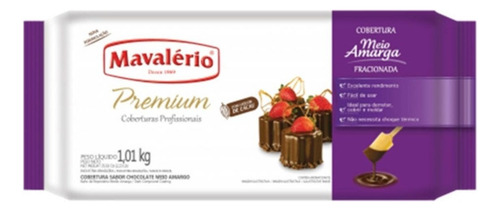 Kit 3 Chocolate Meio Amargo Premium 1,01kg Cada - Mavalério
