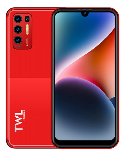Twl F2x Teléfonos 6.26 Hd 2+16gb Soporte Expansión 128 Gb  Con Reconocimiento Facial 3500mah Rojo