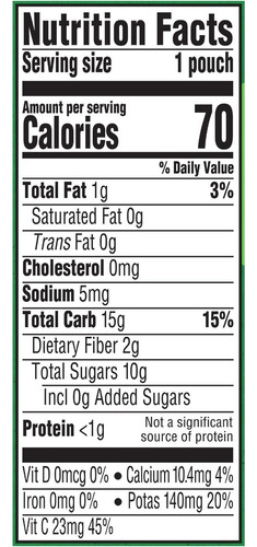 Gerber Organic 2nd Foods De Frutas 99g 5pack