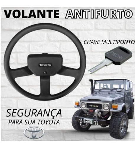 Imagem 3 de 3 de Volante Antifurto Toyota Bandeirante Pronta Entrega Direto.
