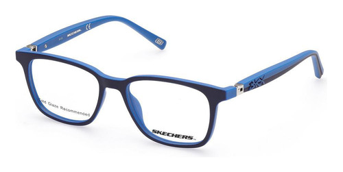 Óculos Armação Skechers Se1174 091 Azul Acetato Infantil