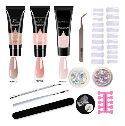 Juego De Herramientas Para Decoración De Uñas De Gel Kit