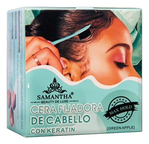 Cera Fijadora De Cabello Con Keratina Samantha 80gr