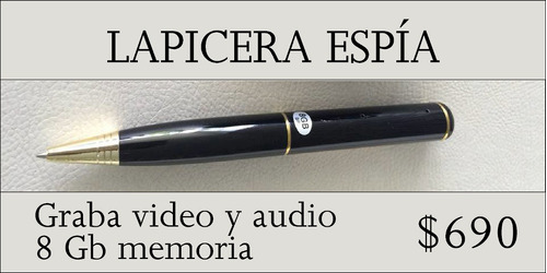 Lapicera Espía  Graba Audio Y Video!